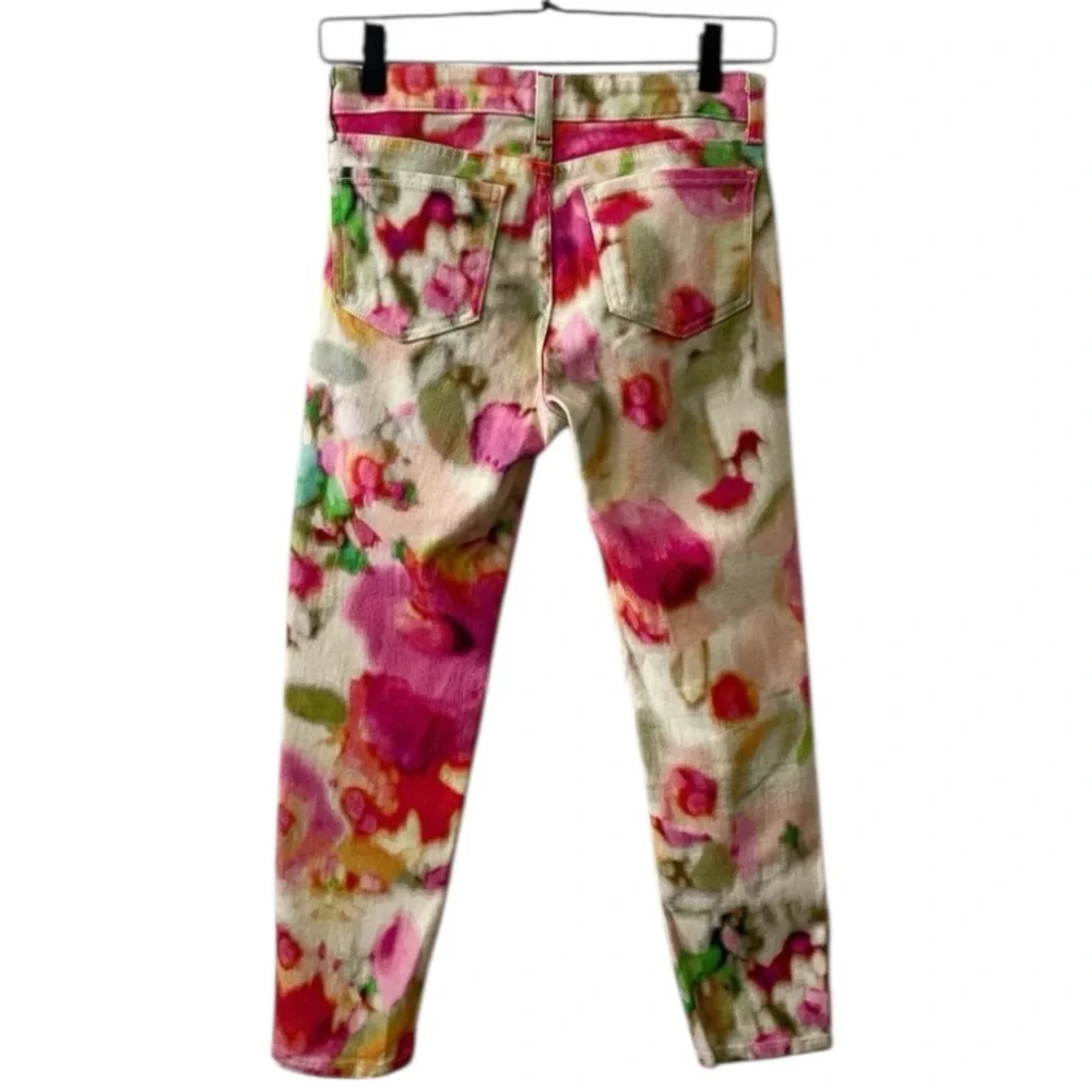 Kate Spade Perry Street Watercolor Play Hooky Cropped Jeans 24